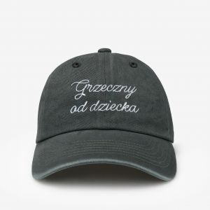 Personalizowana czapka z daszkiem GRZECZNY prezent dla m�czyzny czapka z daszkiem m�ska czapka z haftem