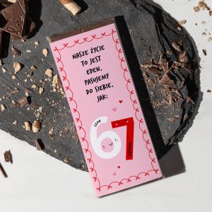 Personalizowana czekolada 67 UPOMINEK NA WALENTYNKI czekolada na walentynki upominek walentynkowy