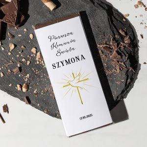 Personalizowana CZEKOLADA KOMUNIJNA czekolada na komuni pamitka komunii witej