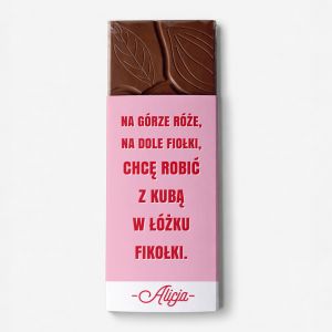 Personalizowana czekolada �MIESZNY UPOMINEK NA DZIE� CH�OPAKA
