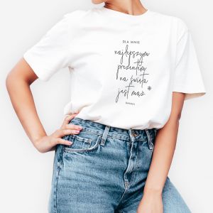 Personalizowana KOSZULKA WITECZNA dla ony - XL witeczna koszulka prezent na wita dla ony