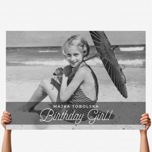 Personalizowana du�a FOTOKARTKA urodzinowa