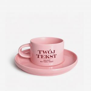 Personalizowana fili�anka z talerzykiem TW�J TEKST