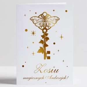 Personalizowana kartka andrzejkowa ZE ZOCENIEM prezent na andrzejki kartka na andrzejki