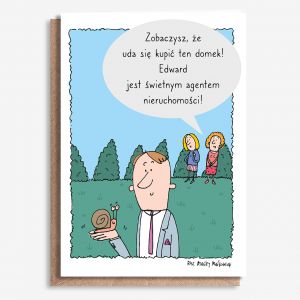 Personalizowana KARTKA DLA AGENTA NIERUCHOMO�CI A4