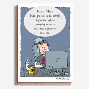 Personalizowana KARTKA DLA CH�OPAKA gracza - A4 prezent dla ch�opaka prezent dla gracza kartka a4