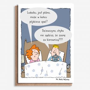 Personalizowana KARTKA DLA CH�OPAKA samochodziarza