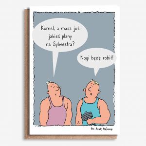 �mieszna KARTKA DLA CH�OPAKA kt�ry chodzi na si�owni� A4
