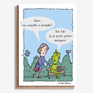 Personalizowana KARTKA DLA EKOLOGA A4 kartka ekologiczna kartka okoliczno�ciowa kartka a4