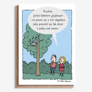 Personalizowana KARTKA DLA LEKTORA j�zykowego  A4 personalizowana kartka kartka a4 �mieszna kartka