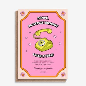 Personalizowana kartka dla mamy NAJLEPSZE ROZMOWY kartka na dzie� mamy upominek dla mamy upominek na dzie� mamy