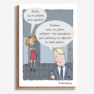 Personalizowana KARTKA DLA POLITYKA A4 kartka a4 prezent dla polityka kartka z dedykacj� prezent z humorem
