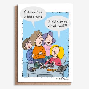 Personalizowana KARTKA DLA PRZYSZ�EJ MAMY A4