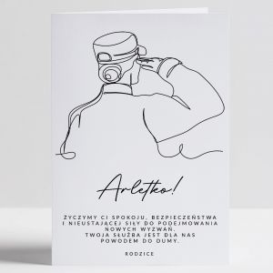 Personalizowana kartka dla onierki kartka na przysig wojskow prezent dla onierki