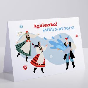 Personalizowana kartka na dyngus FOLKLOR