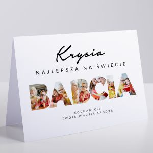 Personalizowana kartka na Dzie Babci ze zdjciami