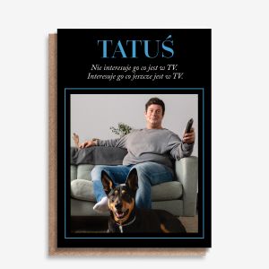 Personalizowana kartka na Dzie� Taty  TATU� prezent na dzie� taty prezent dla taty upominek dla taty