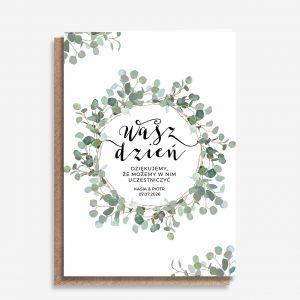 Personalizowana kartka na lub WASZ DZIE kartka lubna kartka z okazji lubu prezent na lub