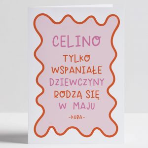 Personalizowana kartka na urodziny TWJ MIESIC