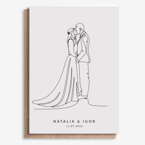 Personalizowana KARTKA NA WESELE A4