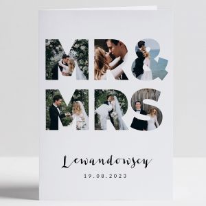 Personalizowana kartka na lub MR&amp;MRS