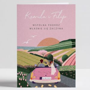 Personalizowana kartka z yczeniami lubnymi WSPLNA PODRӯ