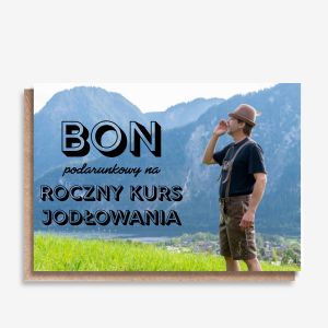 Personalizowana kartka �MIESZNY BON PODARUNKOWY na prezent bon prezentowy kartka na prezent prezent dla �piewaka