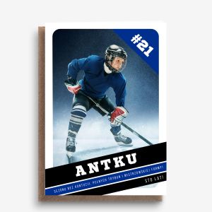 Personalizowana kartka urodzinowa DLA HOKEISTY prezent dla hokeisty prezent na urodziny prezent dla sportowc�w