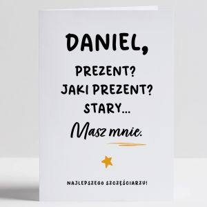 Personalizowana kartka urodzinowa DLA PRZYJACIELA prezent dla przyjaciela prezent urodzinowy dla przyjaciela
