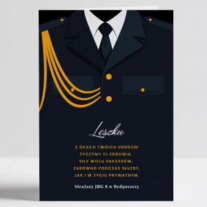 Personalizowana kartka urodzinowa DLA STRAAKA kartka dla straaka prezent dla straaka na urodziny