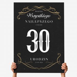 Personalizowana KARTKA XXL NA 30 URODZINY dla niego