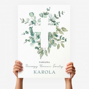 Personalizowana kartka XXL PAMI�TKA NA KOMUNI�  kartka komunijna pami�tka komunii �wi�tej kartki na komuni�
