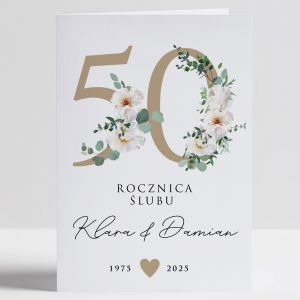Personalizowana kartka z okazji 50 rocznicy lubu ZOTE GODY