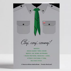 Personalizowana kartka z yczeniami DLA HARCERKI