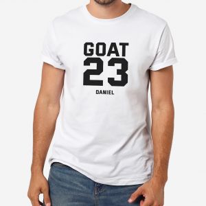 Personalizowana mska koszulka GOAT - L koszulka personalizowana prezent dla mczyzny