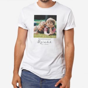 Personalizowana KOSZULKA DZIADKA ze zdjciem wnukw - S koszulka dla dziadka prezent dla dziadka