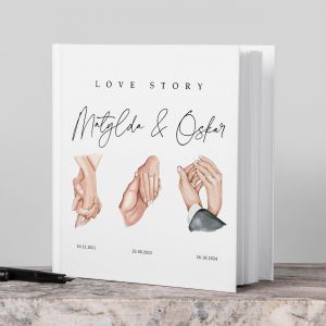 Personalizowana ksiga goci weselnych LOVE STORY