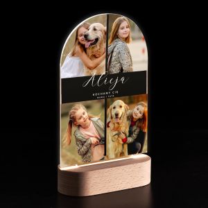 Personalizowana lampka led DLA DZIECKA ze zdjciami lampka z imieniem prezent dla dziecka lampka personalizowana