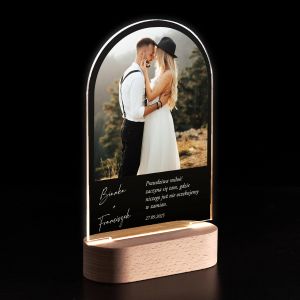Personalizowana lampka led PREZENT Z OKAZJI LUBU