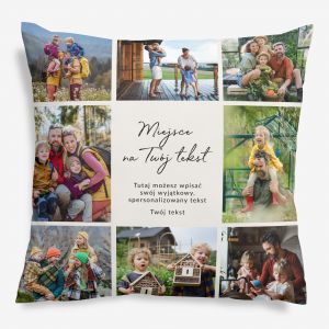 Personalizowana poduszka KOLA� prezent ze zdj�ciami