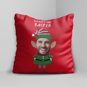 Personalizowana poduszka na mikoajki ELF poduszka witeczna poduszka na wita prezent na mikoajki
