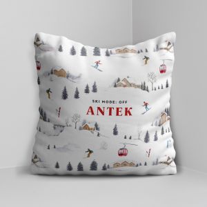 Personalizowana poduszka na prezent DLA NARCIARZA poduszka z nadrukiem poduszka z napisem poduszka personalizowana