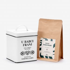 Personalizowana puszka z kaw� PREZENT DLA BABCI personalizowany prezent dla babci na Dzie� Babci