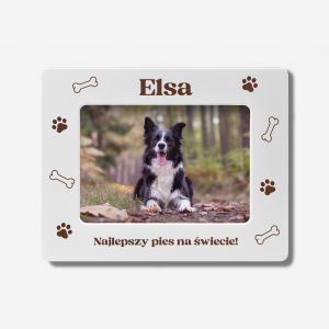 Personalizowana RAMKA NA ZDJCIE PSA prezent dla rodziny ramka personalizowana
