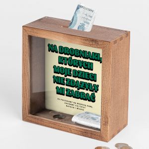 Personalizowana skarbonka dla taty NA DROBNIAKI