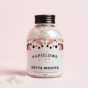 Personalizowana sól do kąpieli KĄPIELOVE prezent dla żony