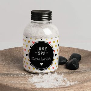 Personalizowana sól do kąpieli LOVE SPA prezent dla dziewczyny