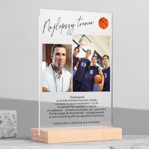 Personalizowana STATUETKA DLA TRENERA prezent dla trenera koszykwki