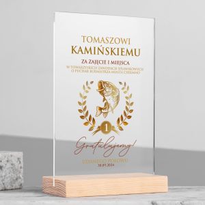 Personalizowana statuetka wdkarska ZE ZOCENIEM