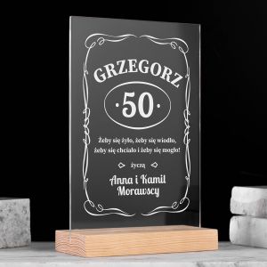 Personalizowana STATUETKA NA 50 URODZINY